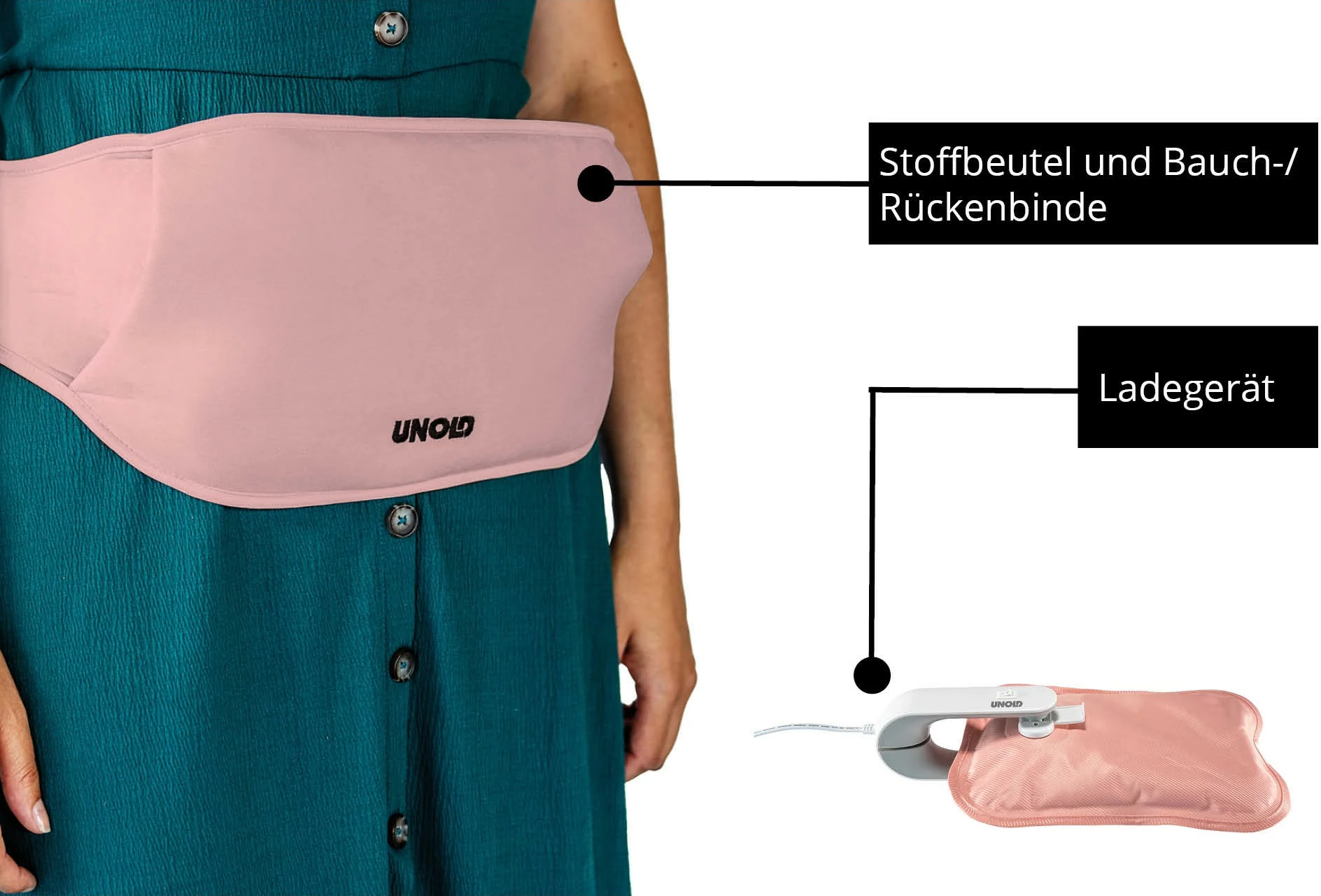 Električna termoforica UNOLD 86014, 380 W, rožnata