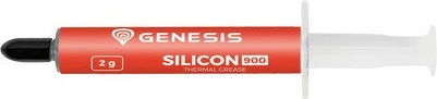 Toplotno prevodno pasto Natec GENESIS Silicon 900, 2 g, z lopatico in krpo, rdeča