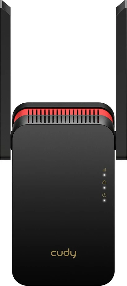 Zmogljiv repeater Cudy RE3000, 574,2402 Mbit/s, črn, rdeč