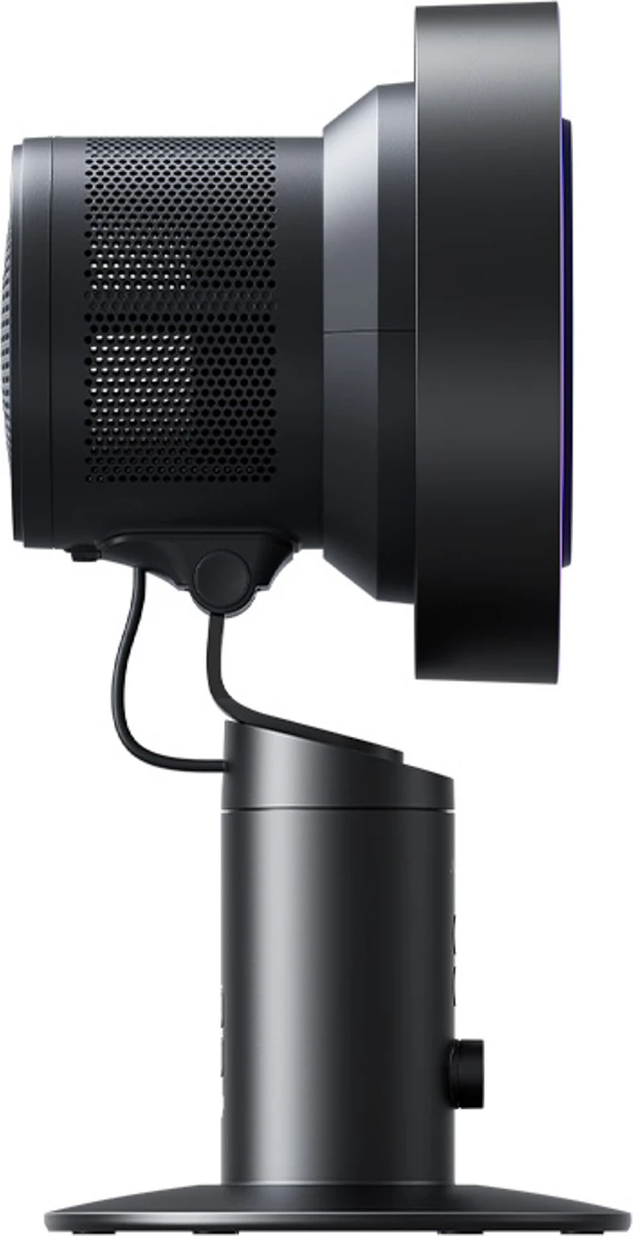 Namizni ventilator z vgrajenim filtrom zraka Jisulife Table Fan Pro3, 10.000 mAh, USB-C, temno siv