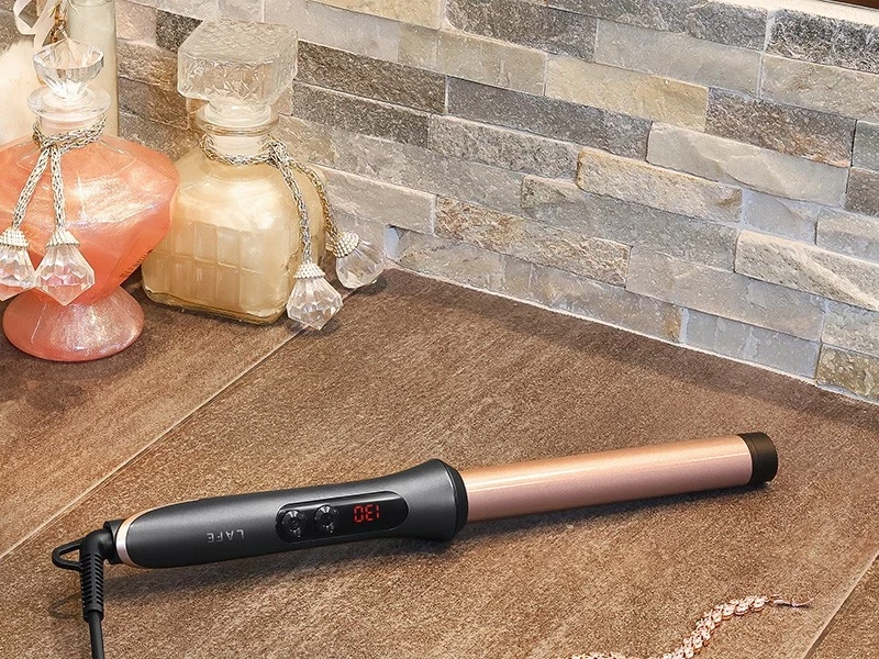 Kodralnik za lase 25 mm, Lafe Sleek & Shine Curler, črn in baker