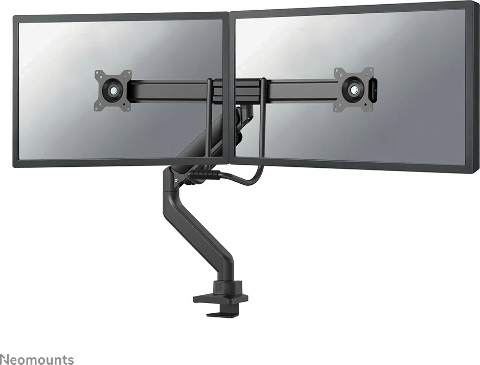 Nagibno stojalo za dva monitorja Neomounts DS75-450BL2, objemka/gnom, 8 kg, 17"-32", 100 x 100 mm, črno
