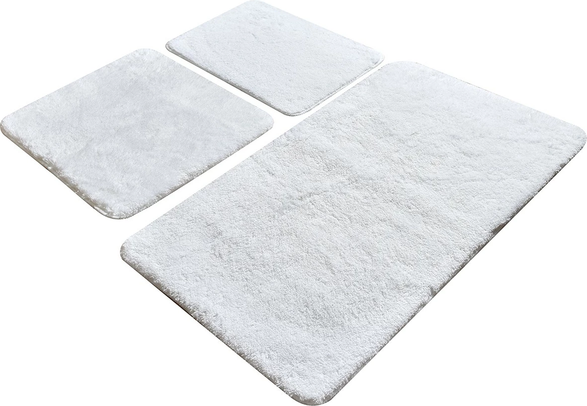 Tapetni set iz akrila za kopalnico (3 kosi), Mijölnir, Havai - bel