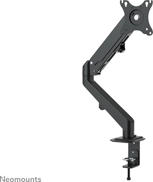 Nastavljiv kroglični nosilec za monitor z gasnim vzmetjo Neomounts DS70-700BL1, 17–27 inčev, s sponko, črn