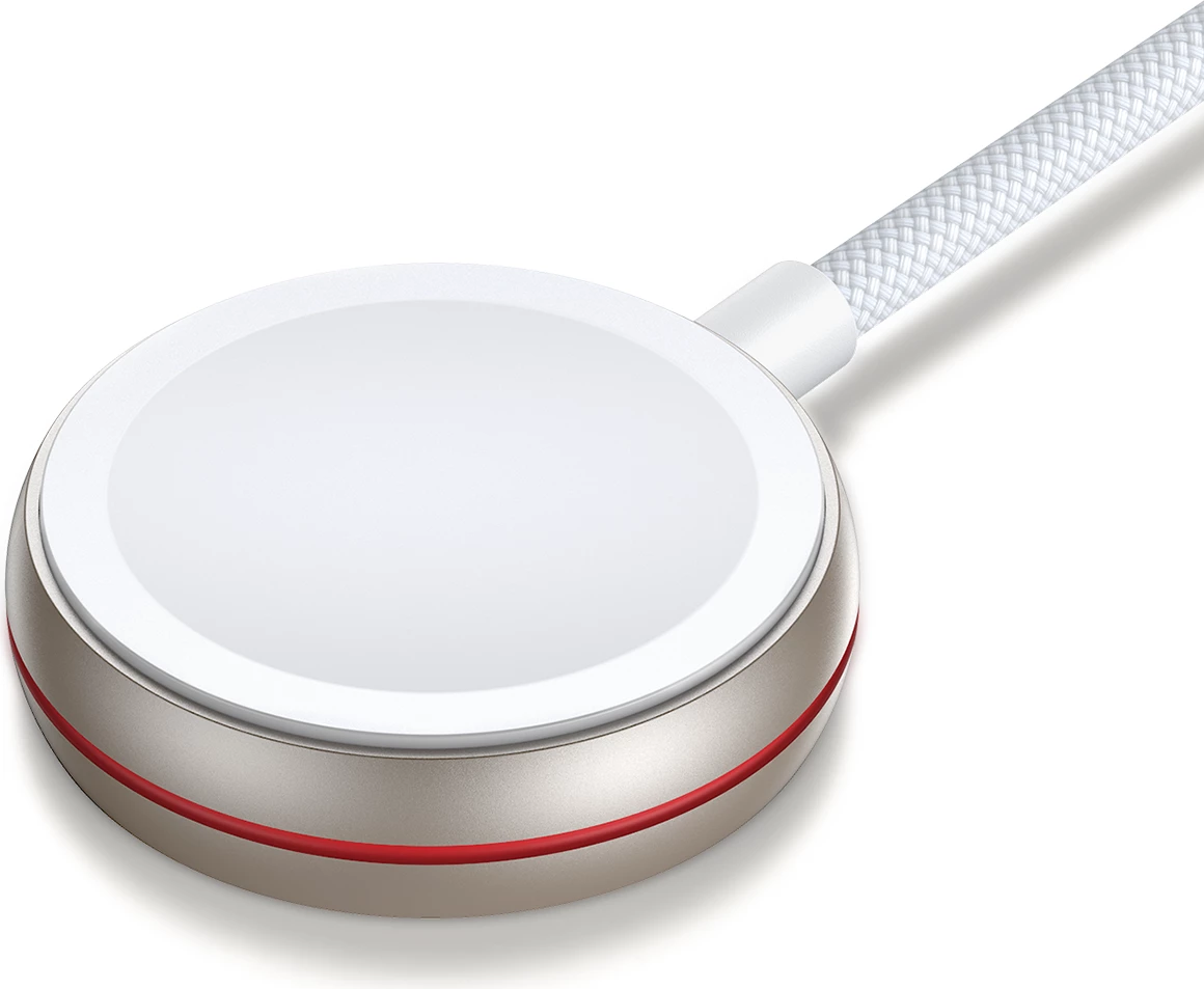 Induktivni 2-v-1 kabel in polnilec Joyroom S-IW012, Lightning + za Apple Watch, 1,5 m, bel