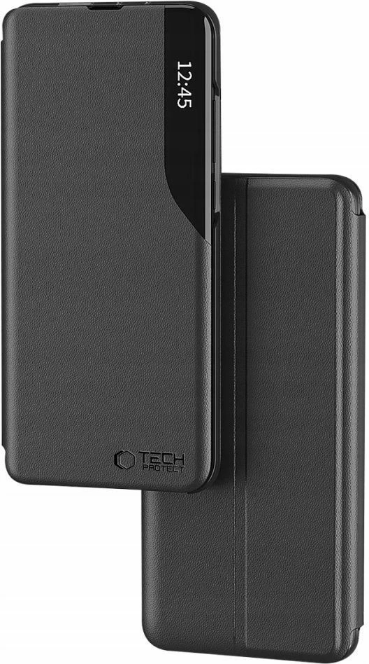 Ovitek za telefon Smart View Tech-Protect za Xiaomi Redmi Note 14 Pro 5G / Poco X7 5G, črn