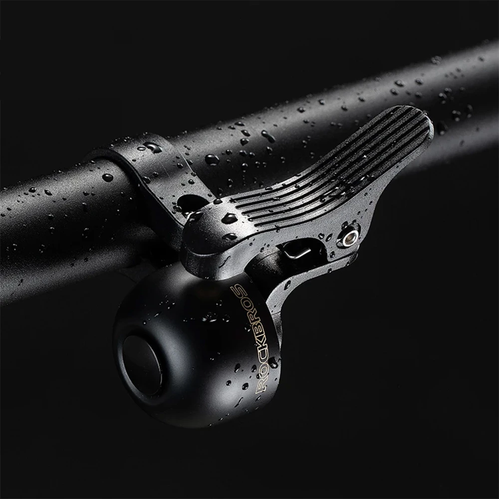 Zvonček za kolo Rockbros 34210007002, za desno stran krmila, črn