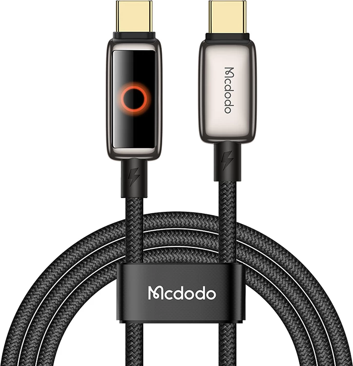 Kabel USB-C na USB-C Mcdodo CA-6680, 1,2 m, črn