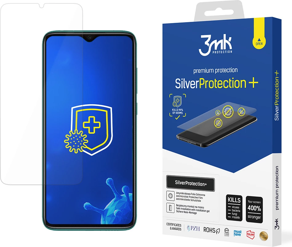 Zaščitna folija za zaslon 3mk SilverProtection+ za Xiaomi Redmi Note 8 Pro, prozorna