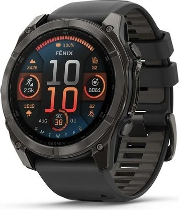 Napreden pametni športni ura, Garmin Fenix 8, 51 mm, AMOLED, 32 GB, GPS, črna