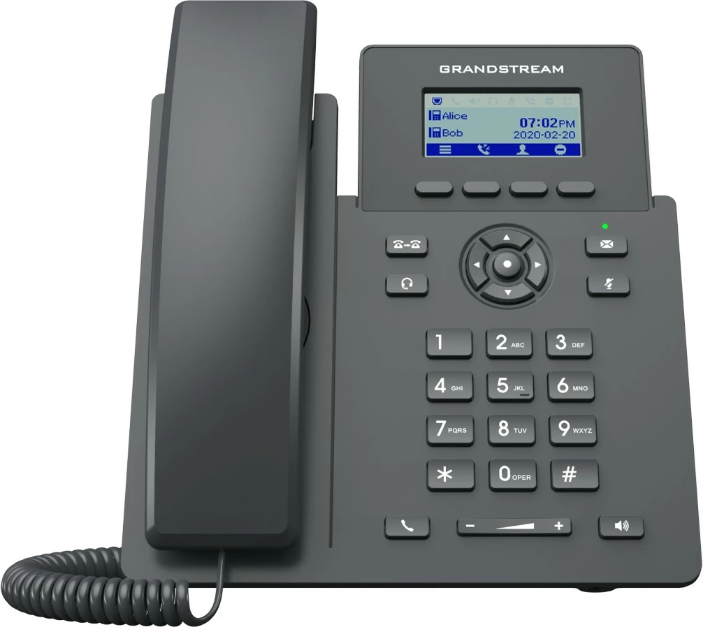 IP telefon Grandstream GRP2601P, 2 liniji, črn