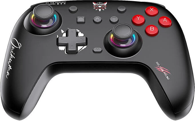 Brezžični gamepad za računalnik/Switch ONIKUMA C1, črn z RGB