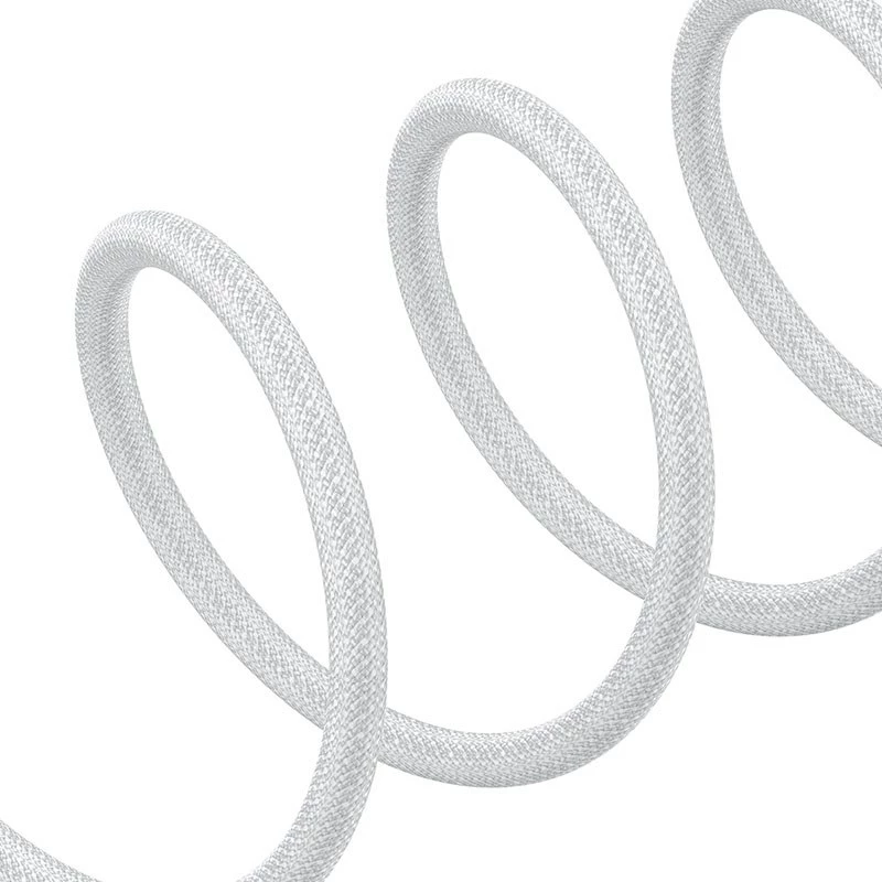 Kabel za hitro polnjenje in prenos podatkov Baseus Gem USB A na USB C, 1 m, 100 W, bel