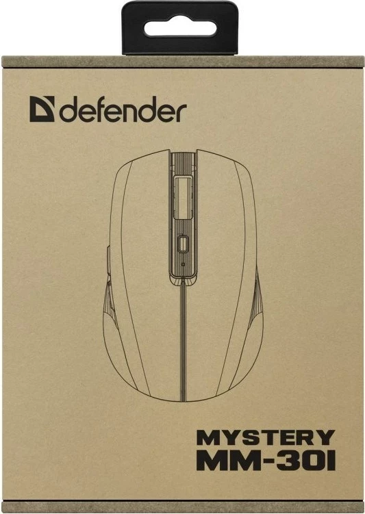 Brezžična miška Defender Mystery MM-301 RF+BT, 1600 DPI, 6 gumbov, vijolična