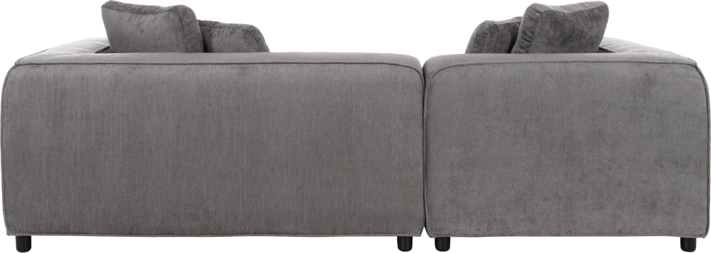 Kotna sedežna garnitura (levo) 3-sedežna Grace FH3280.03L siva tkanina 252x105-160x70-90H cm