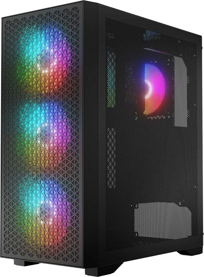 Računalniško ohišje LOGIC DART PRO ARGB MIDI USB-C, črno