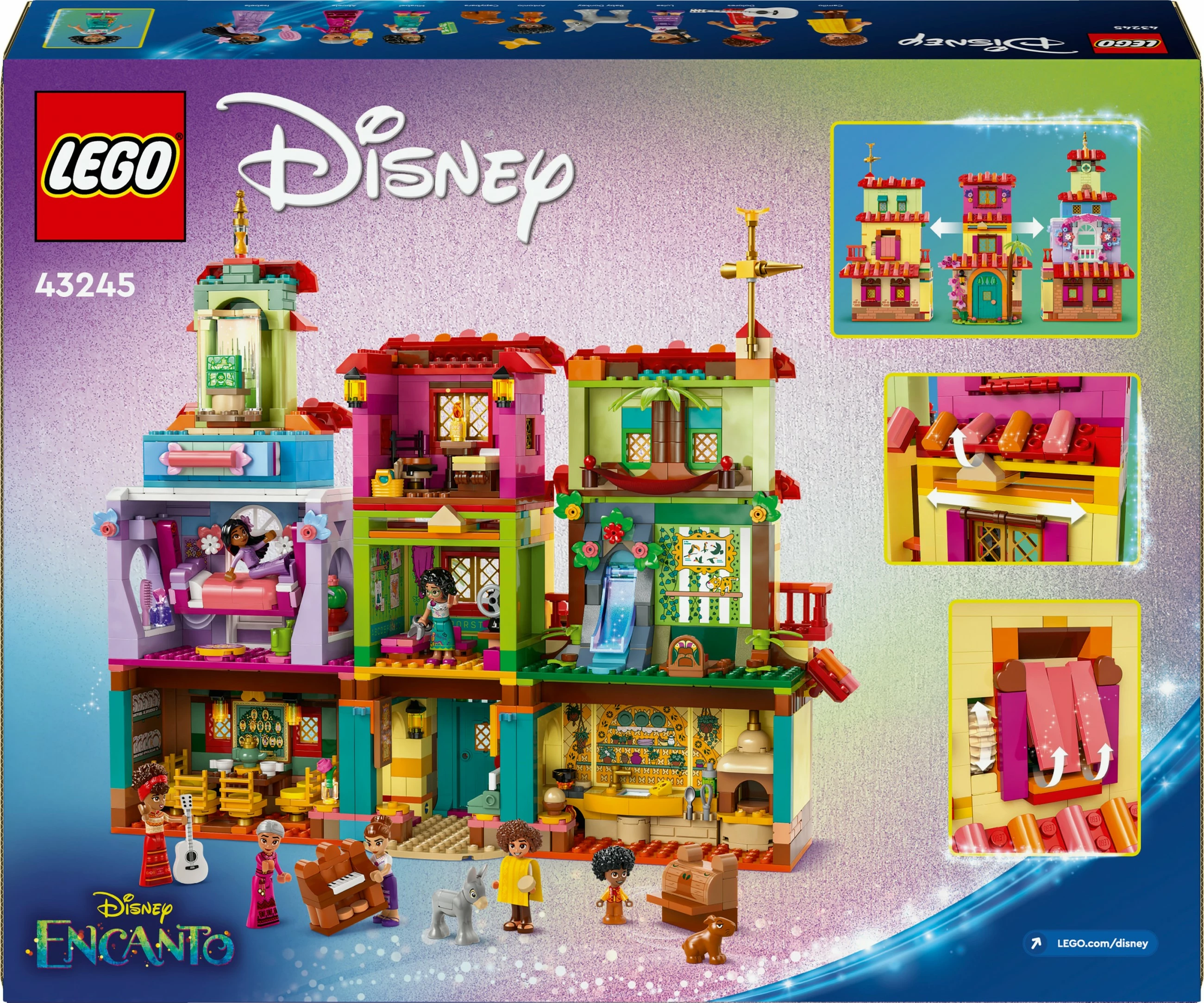 Svetla čarobna hiša Encanto, LEGO Disney 43245
