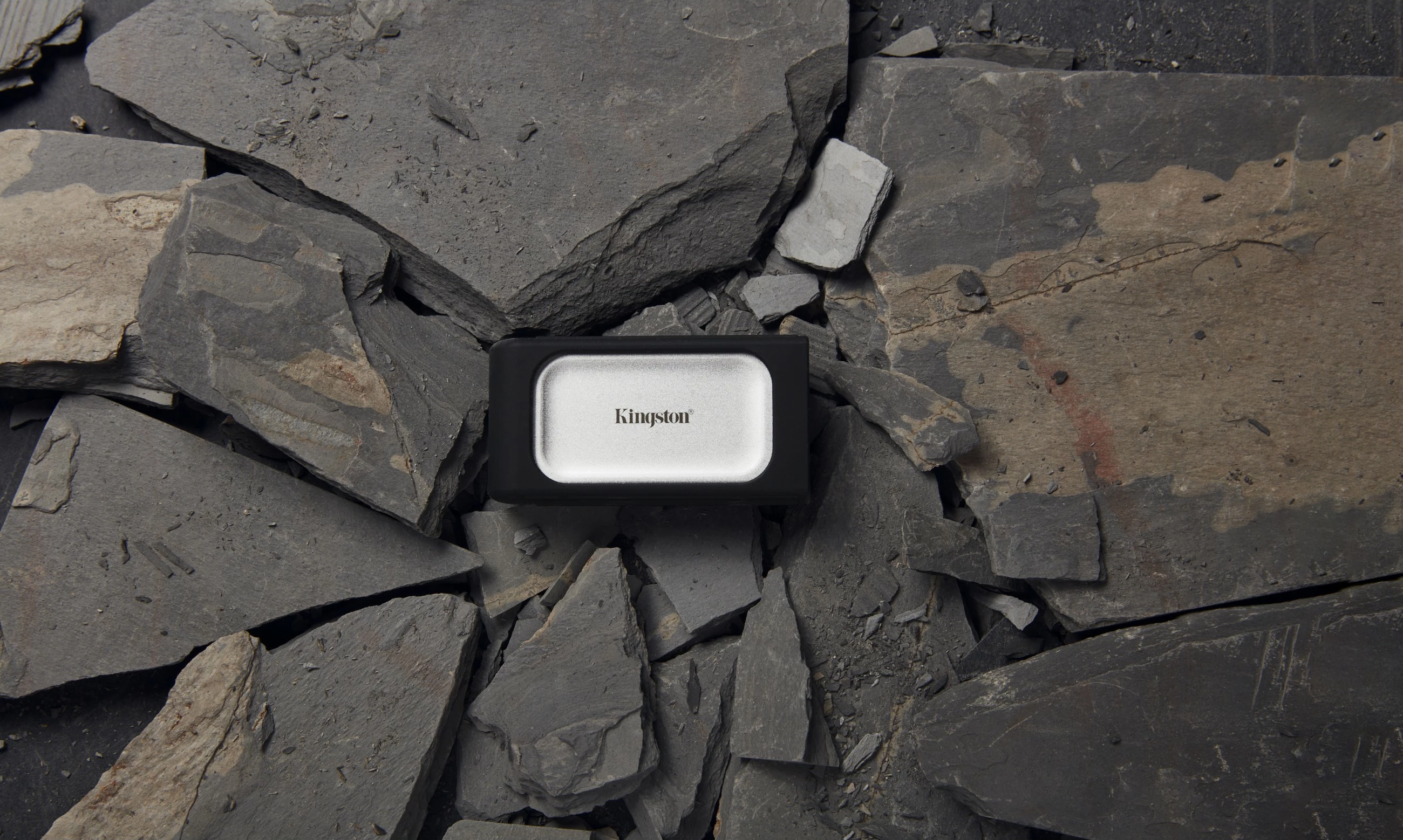 Zunanji SSD 1 TB, USB Type-C, Kingston XS2000, črn, srebrn