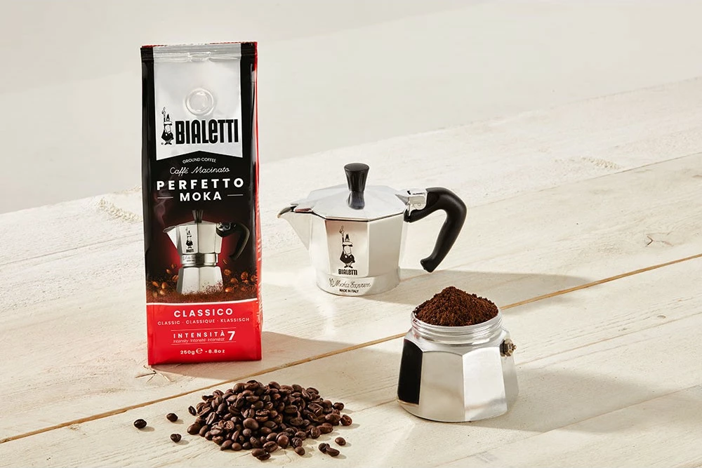 Mleta kava z okusom čokolade Bialetti Perfetto Moka, 250 g