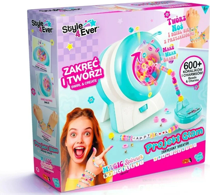 Kreativni set za zapestnice, Epee Project Glam Twisted Bracelet Maker, večbarven