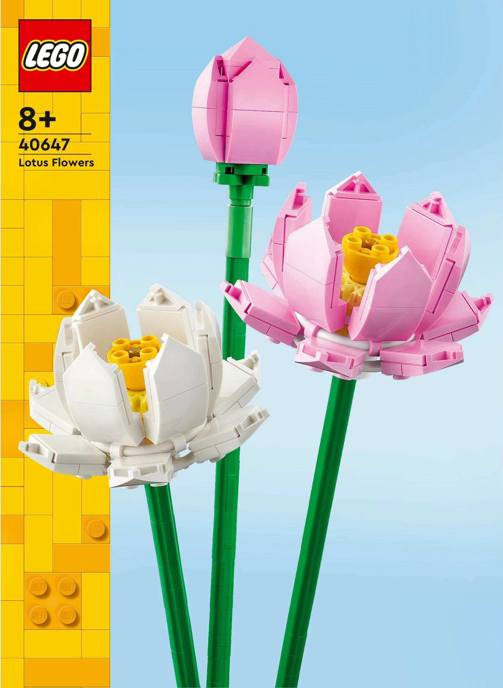 Set za sestavljanje Lotus Flowers, LEGO, 220 kosov, plastika, večbarven