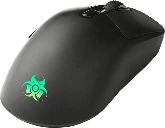 Brezžični igralni miš GameZone THOR RGB, 10.000 DPI, črn