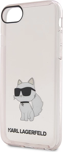 Ovitek Choupette, Karl Lagerfeld KLHCI8HNCHTCP za iPhone 7/8/SE 2020/SE 2022, rožnat