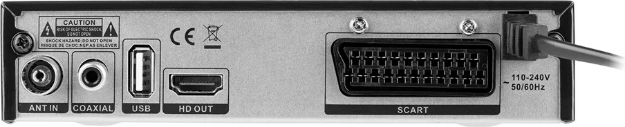 Digitalni dekoder Cabletech URZ0336, DVB-T2, H.265 HEVC, črn