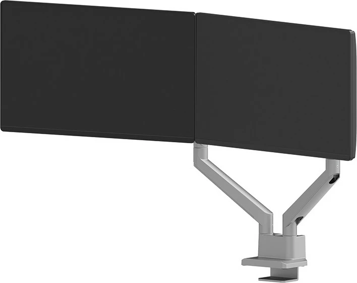Dvojni nosilec za monitor, Neomounts DS70-250SL2, Clamp/Grommet, 9 kg, 43,2 cm (17"), 81,3 cm (32"), 100 x 100 mm, srebrn
