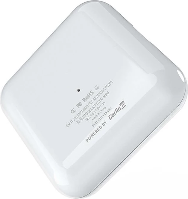 Brezžični adapter za Apple CarPlay Carlinkit CPC200-U2W Mini, bel