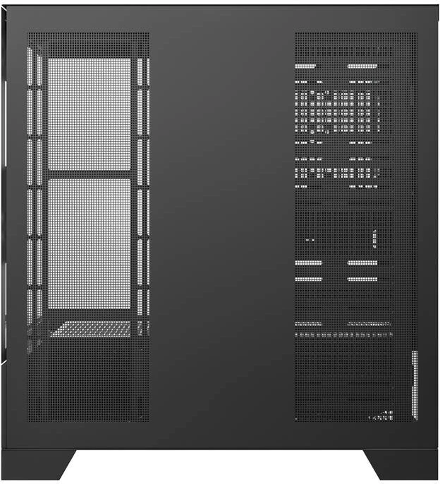 Midi tower ohišje z ARGB osvetlitvijo, Darkflash DY451 PRO, črn, s steklenim stranskim panelom, 1 ventilator