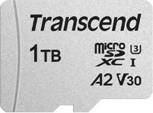 Kartica za pomnilnik 1TB MicroSDXC, Transcend USD300S, A2 U3 V30, srebrna