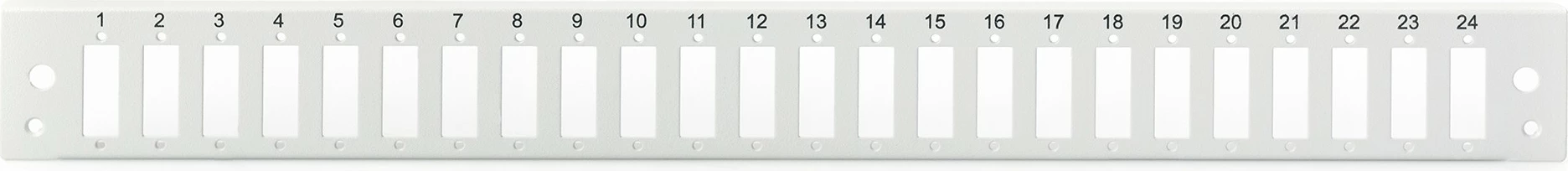 Sprednja panela za optiko 1U z 24x SC DX priključki, Digitus LWL Spleißbox, siva