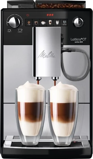 Polavtomatski aparat za espresso Melitta Latticia F300-101, črn