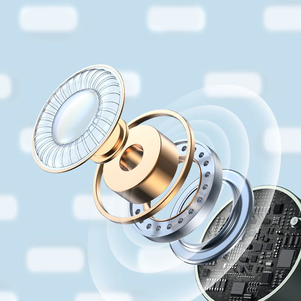 Slušalke v uho, USB‑C, z mikrofonem, 10 mm Hi‑Fi gonilniki, kabl 1,2 m, Joyroom JR-EC06, siva