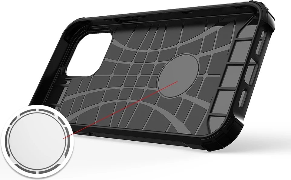Hibridna zaščitna prevleka Hurtel za iPhone 14, modra