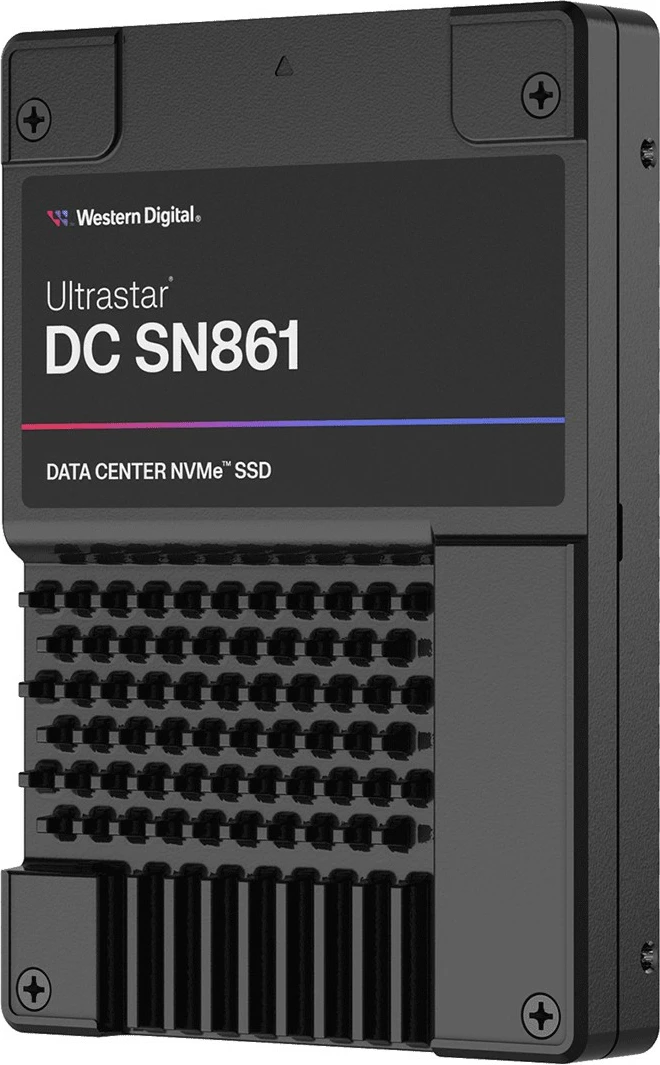 Profesionalen SSD Ultrastar DC SN861 Western Digital 1,6TB, U.2 PCIe 5.0 x4, črn