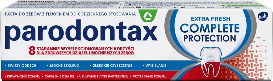 Zobna pasta Complete Protection Extra Fresh Parodontax, 75 ml