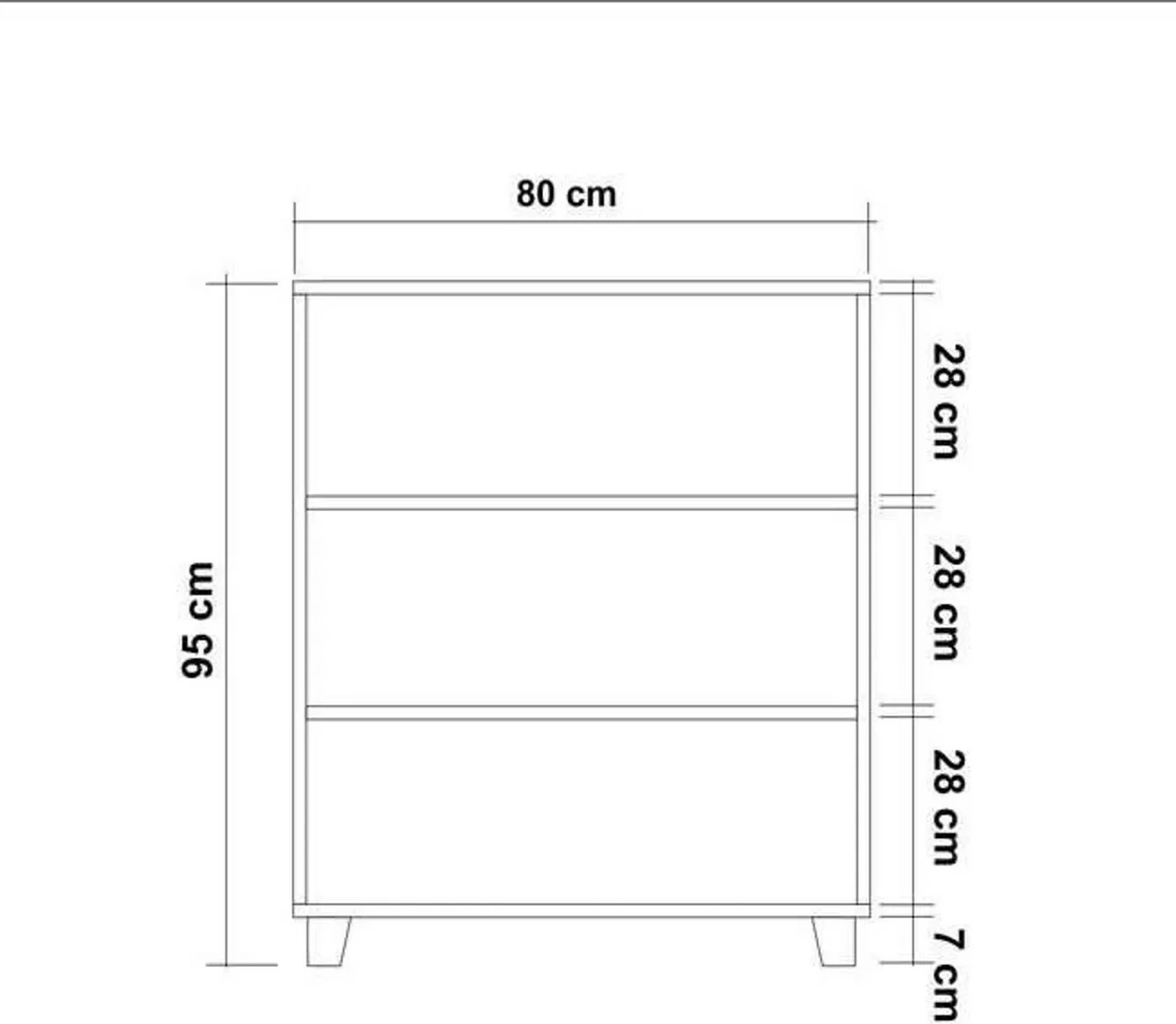 Moderna komoda Skye Decor, linija Leva Gravis, barva Atlantic Pine in bela