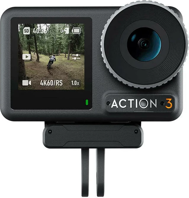 Magnetni adapter z dvema zatičema za akcijske kamere, Telesin OA-TPM-T04, za DJI Osmo Action 4/3, črn