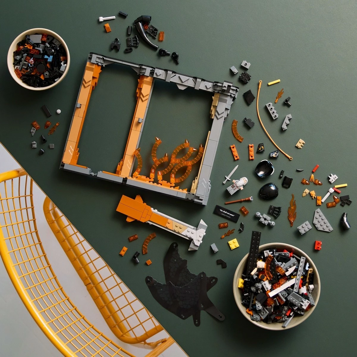 Book nook z Balrogom, LEGO Icons Lord of the Rings, 1201 kosov, za odrasle, večbarvno