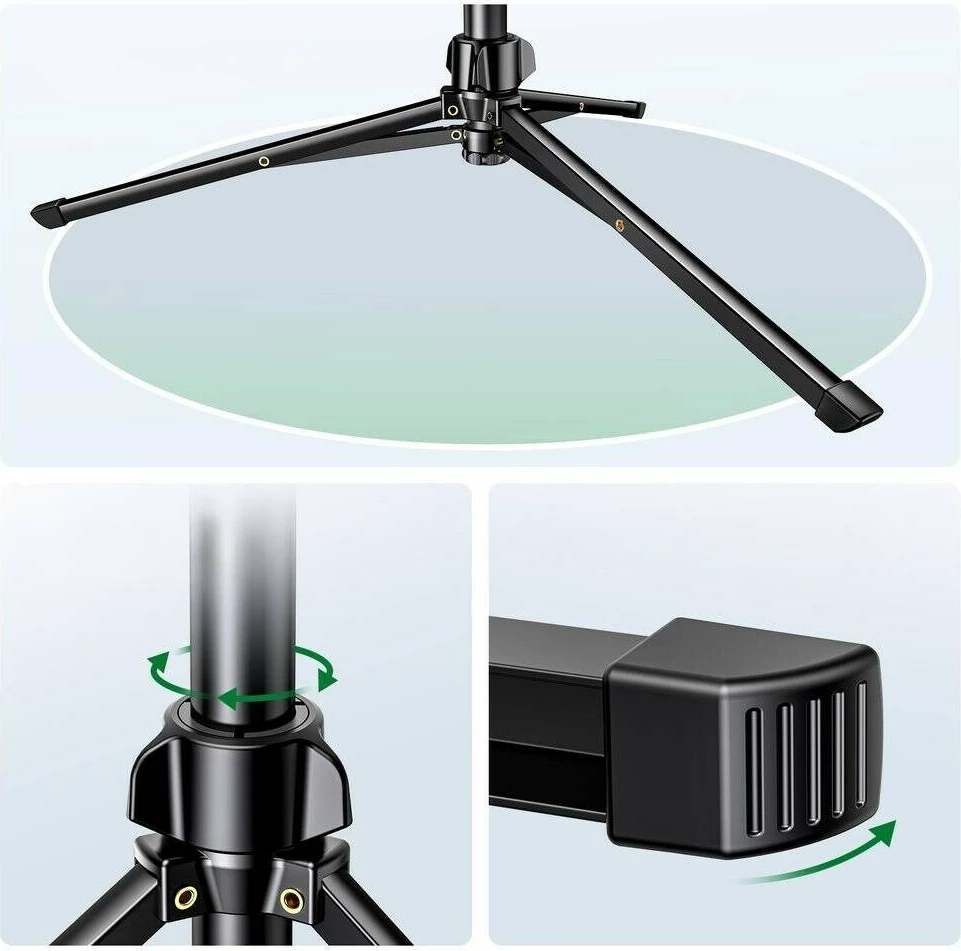 Selfie palica z integriranim stojalom in daljinskim upravljalnikom UGREEN LP680, 1,8 m, črn