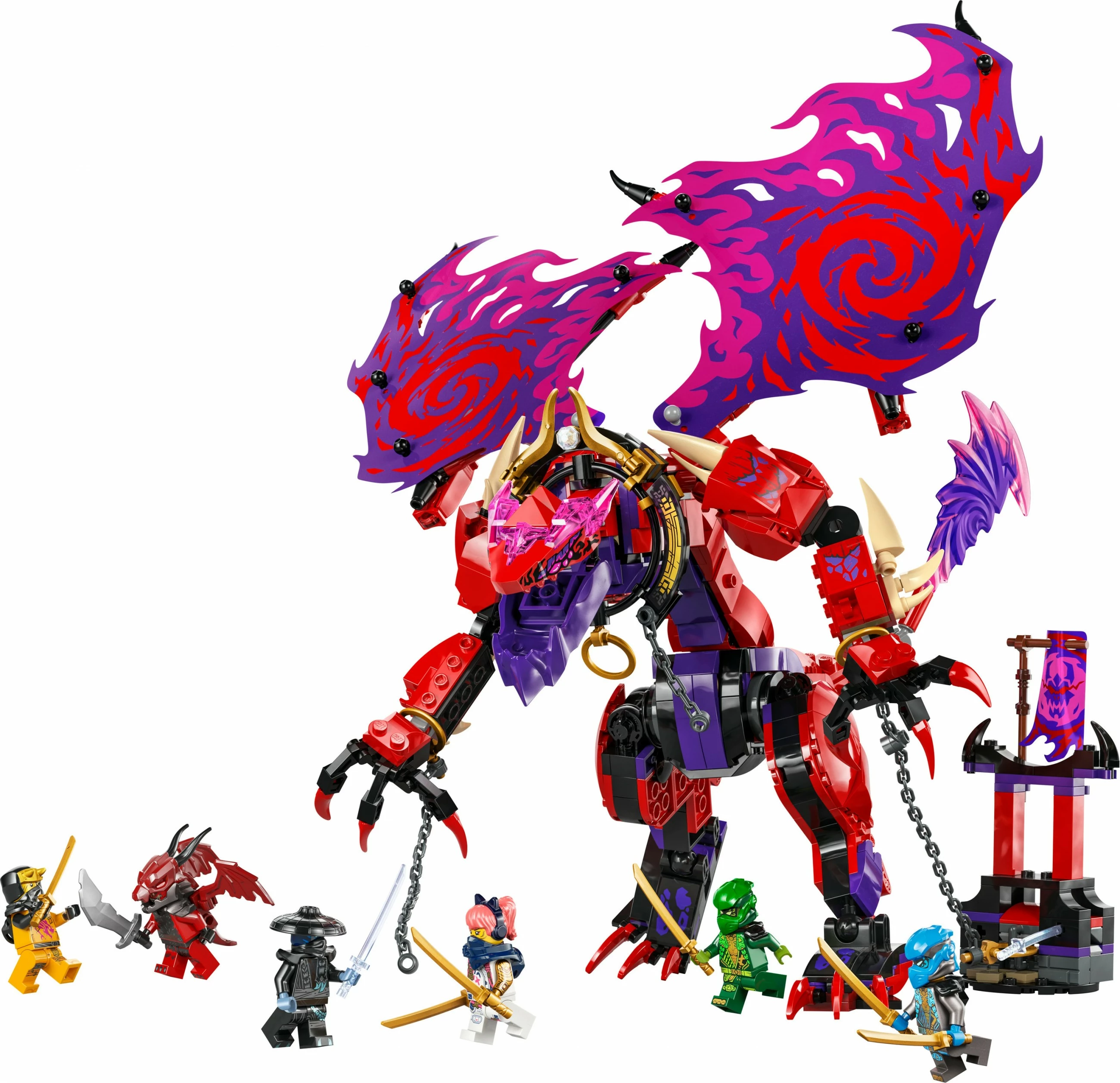 Gradbeni komplet Ninjago Chaosdrache Donnerzahn LEGO 71832, 668 kosov