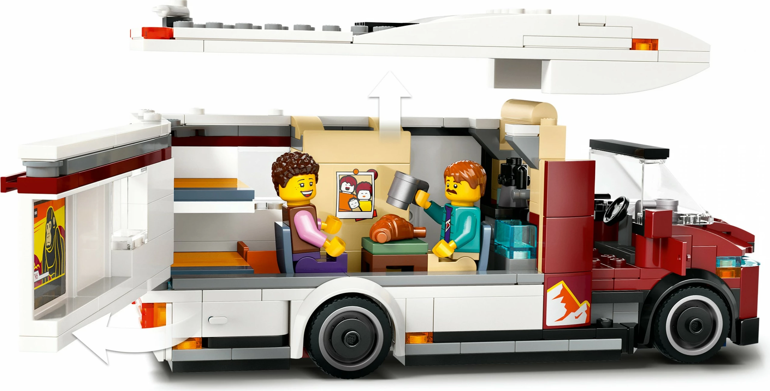 Komplet za kampiranje LEGO City 60454, 385 kosov, večbarven