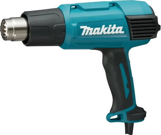 Vročozračni pištola, Makita HG6031VK, 1800 W, 9 stopenj temperature, 2 hitrosti zraka, črno/modra