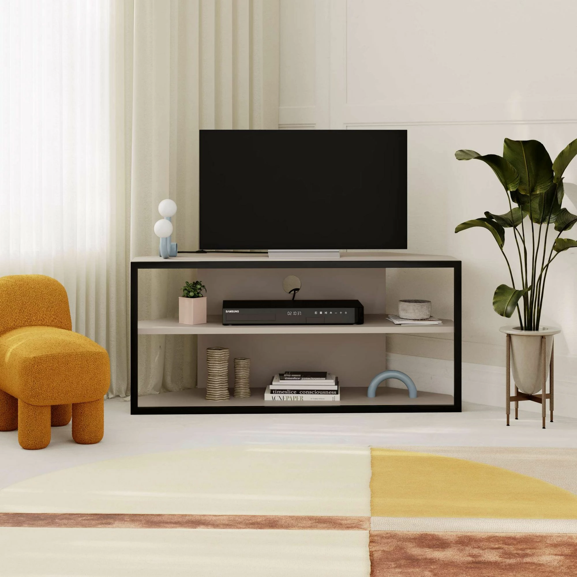 TV omarica Skye Decor Echo, svetlo moka