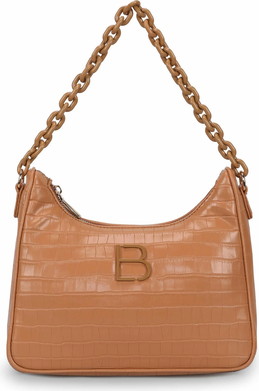 Ramenska torba Croco, tan, Lucky Bees, 27x10x20 cm