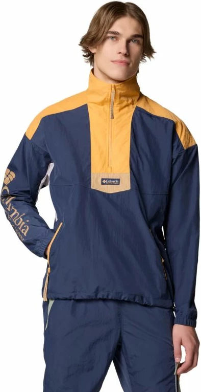 Jakna za moške, Columbia Riptide II Retro Windbreaker Anorak, modra