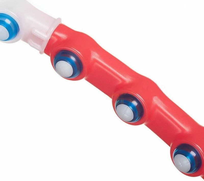 Hula hop Meteor, belo-rdeč