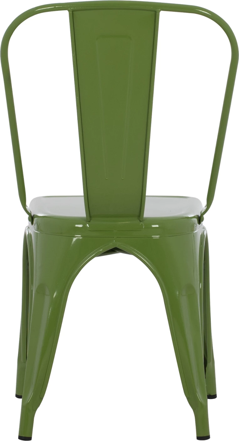 Jedilni stol MELITA FH8641.13 kovinski v svetlo olivno zeleni barvi 43x50x82H cm